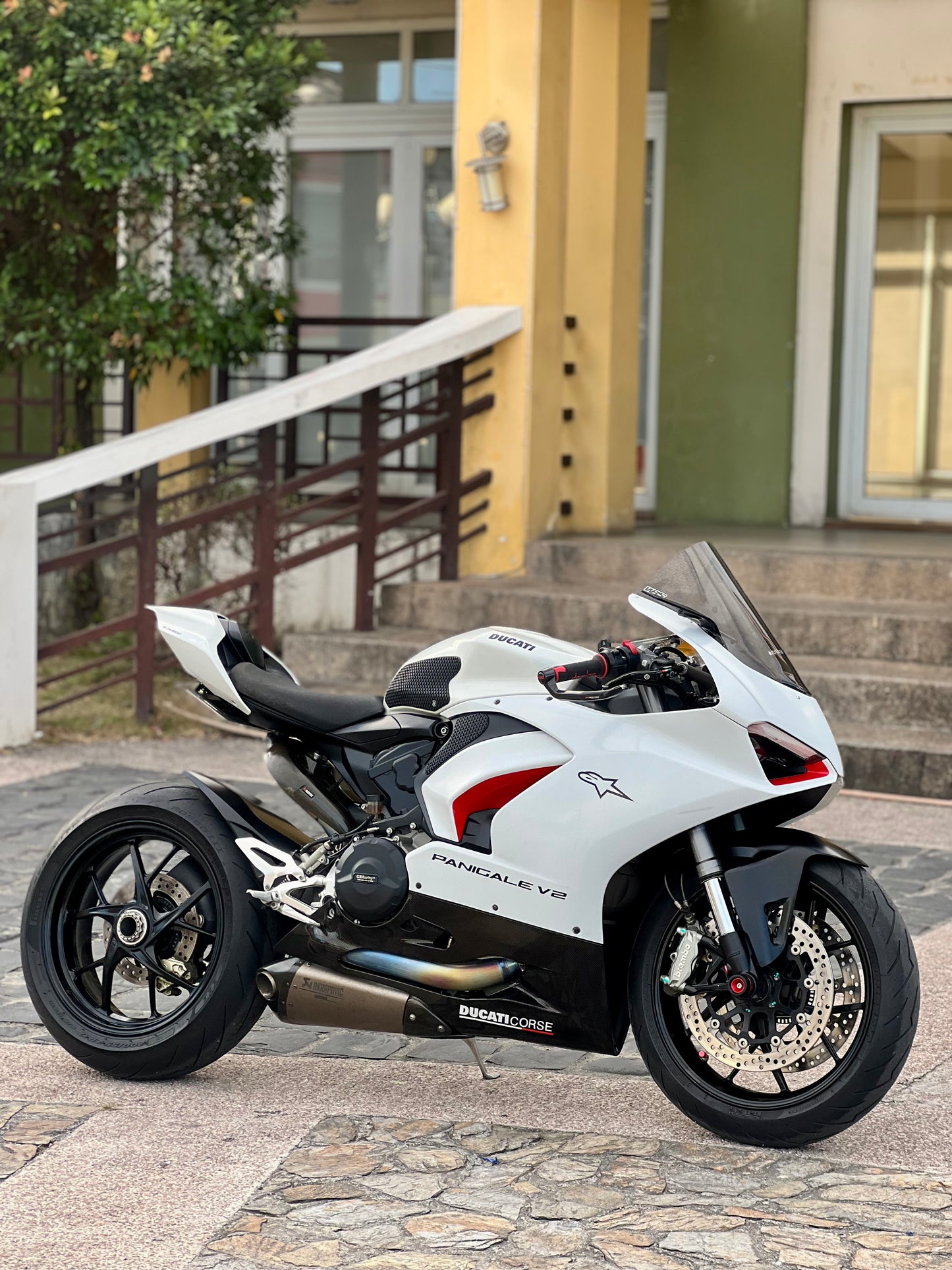 2021 Ducati Panigale V2 White worth 400k+ upgrades