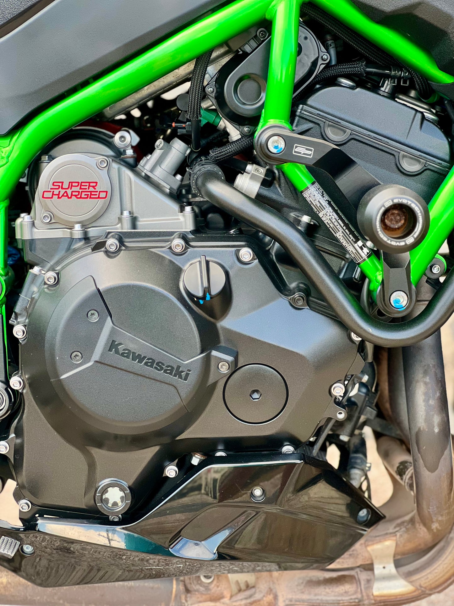 2021 Kawasaki ZH2 Supercharged Green